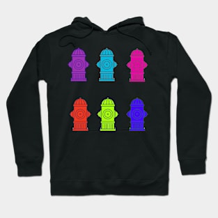 Pop Art Fire Hydrants Hoodie